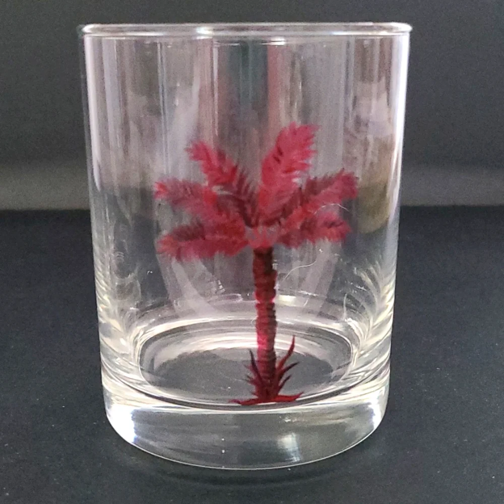 Set of 2 Palm Tree Whiskey Glasses
